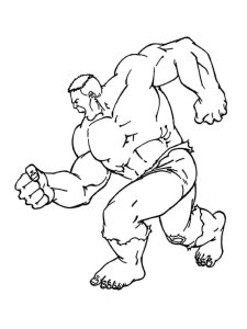 Hulk coloring page 45 - Free printable
