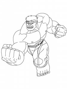 Hulk coloring page 46 - Free printable