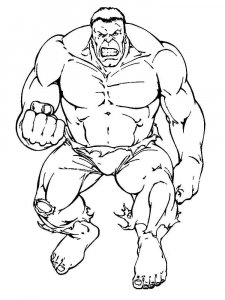 Hulk coloring page 49 - Free printable