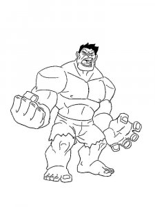 Hulk coloring page 27 - Free printable