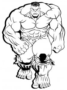 Hulk coloring page 28 - Free printable