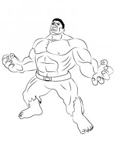 Hulk coloring page 30 - Free printable
