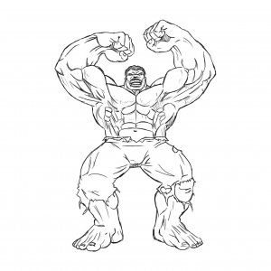 Hulk coloring page 31 - Free printable