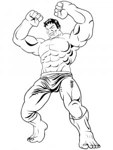 Hulk coloring page 32 - Free printable