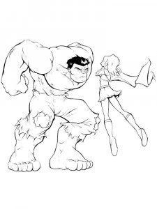Hulk coloring page 33 - Free printable
