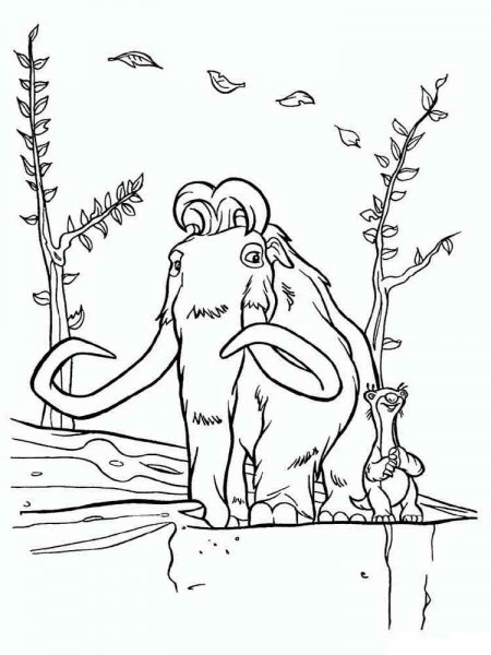 Ice Age coloring pages