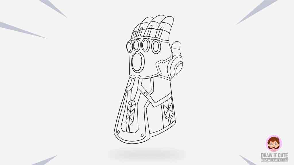 Marvel Avengers Infinity War Thanos Infinite Power Sketch Gauntlet Mens  Graphic | eBay