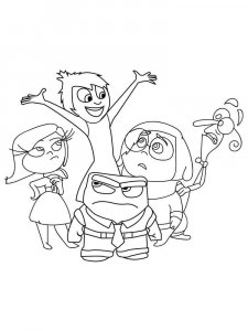 Inside Out coloring page 1 - Free printable
