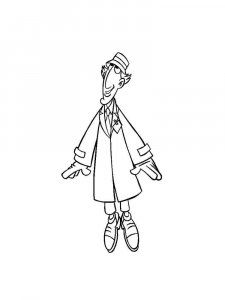 Inspector Gadget coloring page 4 - Free printable