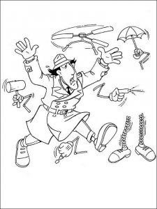 Inspector Gadget coloring page 8 - Free printable
