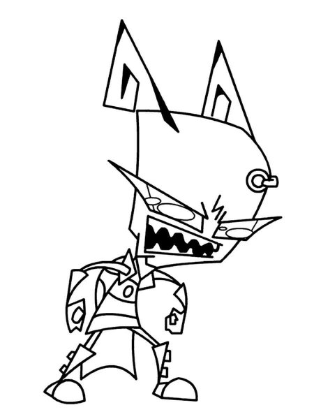 Invader Zim coloring pages