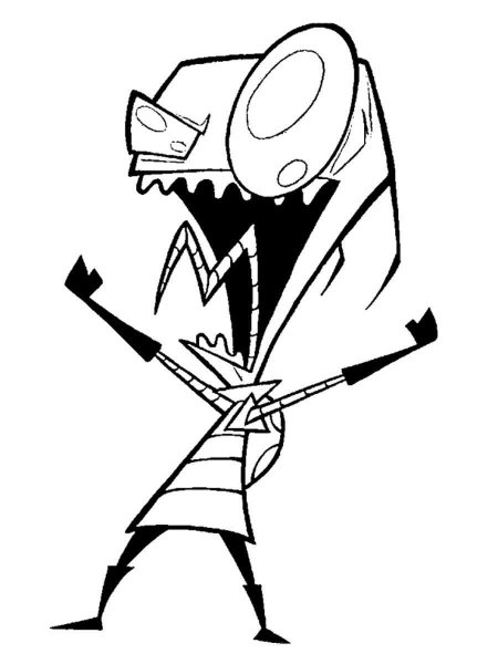 Invader Zim coloring pages