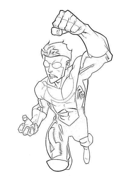 Invincible coloring pages - Invincible Coloring Pages 6