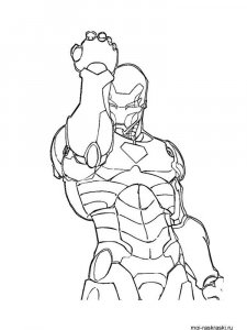Iron Man coloring page 1 - Free printable