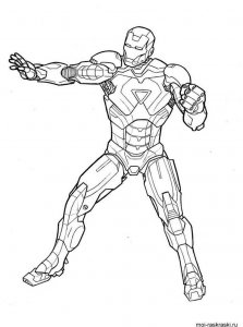 Iron Man coloring page 19 - Free printable
