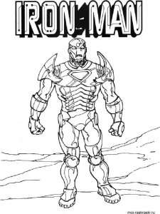 Iron Man coloring page 2 - Free printable