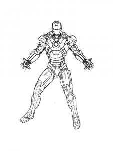 Iron Man coloring page 32 - Free printable