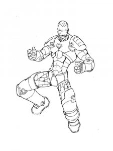 Iron Man coloring page 33 - Free printable