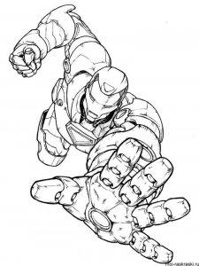 Iron Man coloring page 5 - Free printable