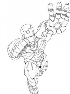 Iron Man coloring page 50 - Free printable