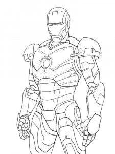 Iron Man coloring page 51 - Free printable