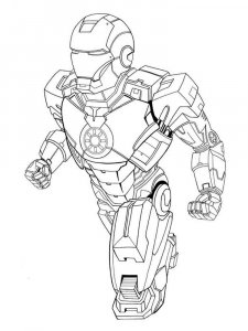 Iron Man coloring page 53 - Free printable