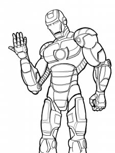 Iron Man coloring page 55 - Free printable