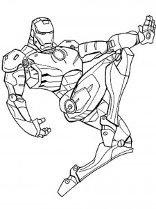 Iron Man coloring page 46 - Free printable