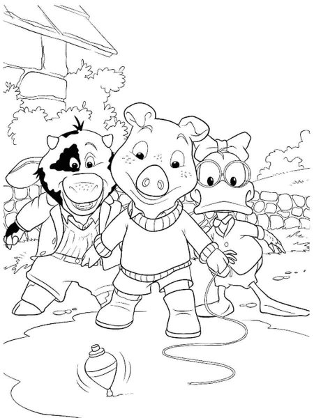 Jakers! The Adventures of Piggley Winks Winks coloring pages