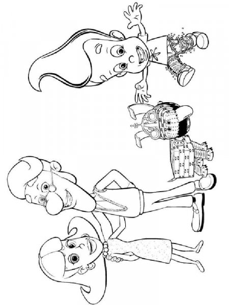 Jimmy Neutron coloring pages