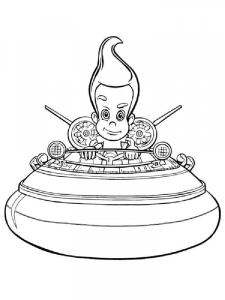 Jimmy Neutron coloring pages