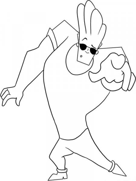 Johnny Bravo coloring pages