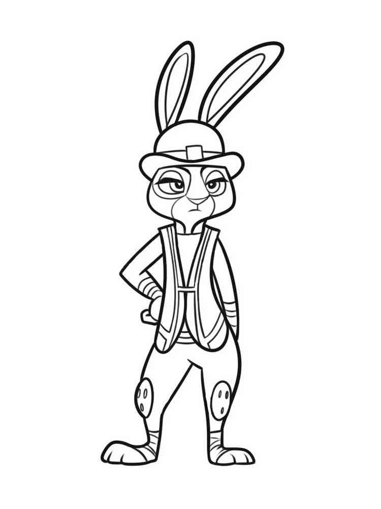free judy hopps coloring pages download and print judy hopps coloring pages