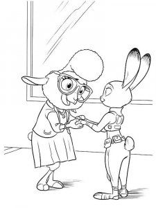 Judy Hopps coloring page 5 - Free printable