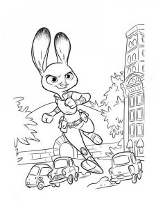 Judy Hopps coloring page 7 - Free printable
