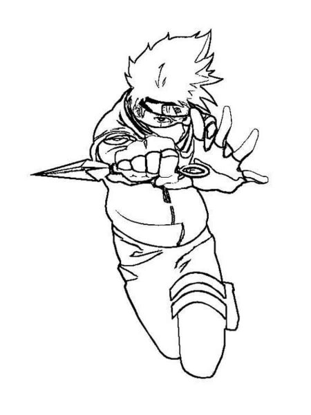 Kakashi Hatake coloring pages