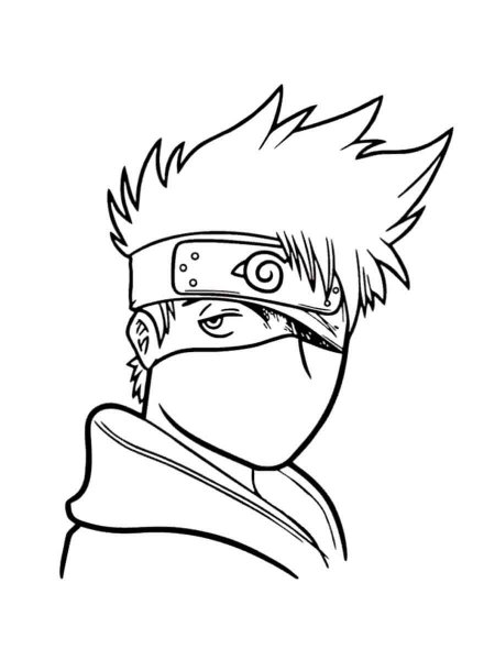 Kakashi Hatake coloring pages