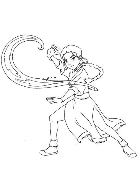 Katara coloring pages