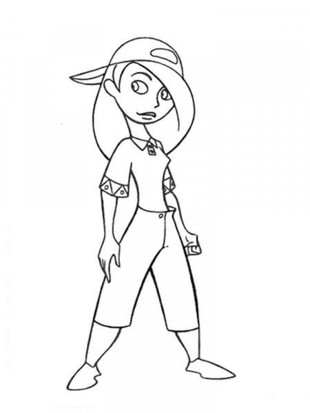 Kim Possible coloring pages