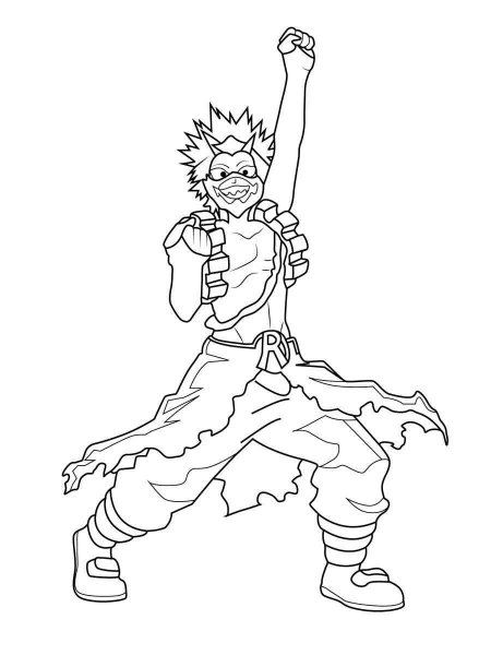 Kirishima coloring pages