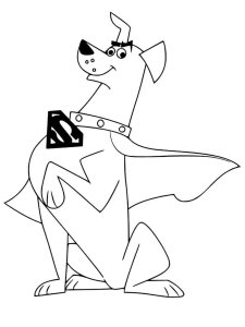 Krypto the Superdog coloring page 4 - Free printable