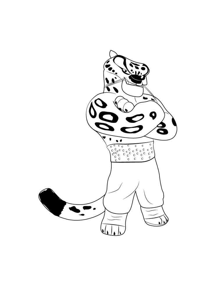 kung fu panda tigress coloring pages