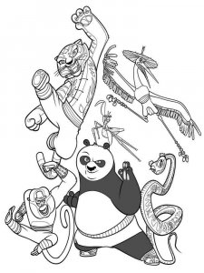 Kung Fu Panda coloring page 11 - Free printable