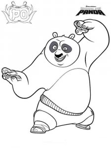 Kung Fu Panda coloring page 2 - Free printable