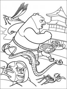 Kung Fu Panda coloring page 4 - Free printable