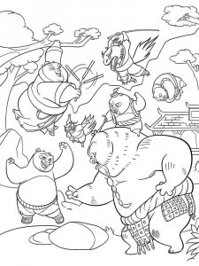 Kung Fu Panda coloring page 54 - Free printable