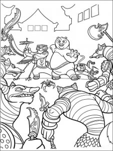 Kung Fu Panda coloring page 8 - Free printable