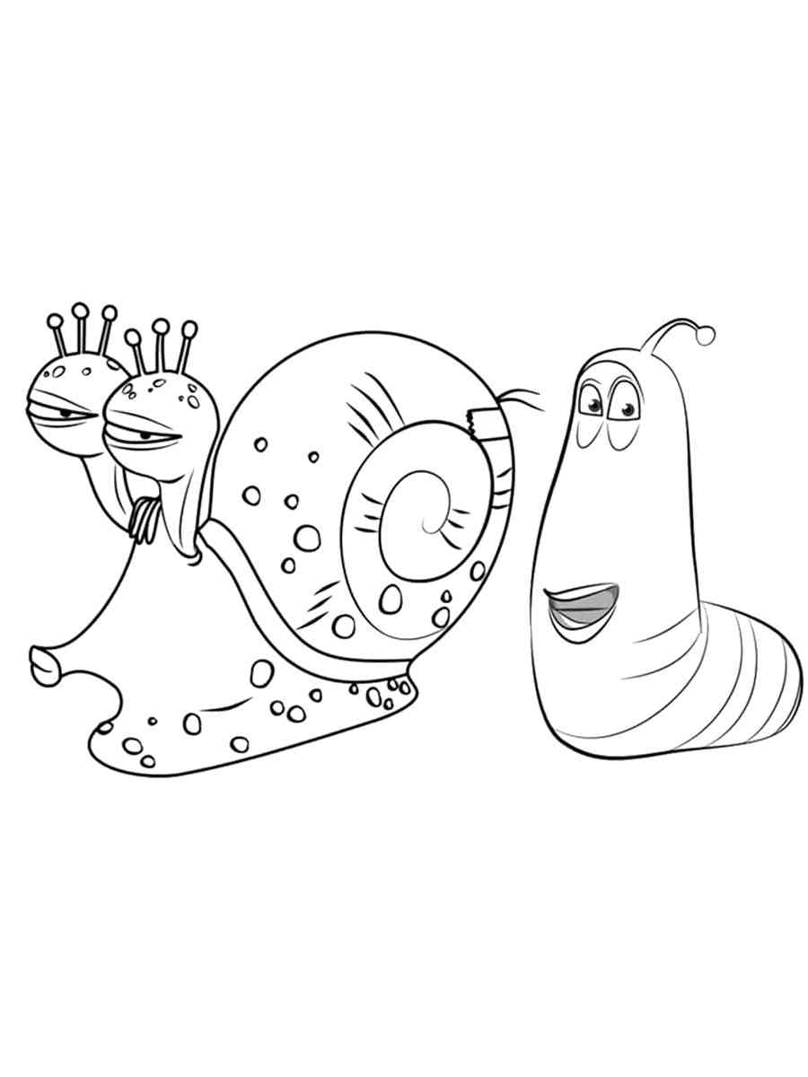 Larva coloring pages