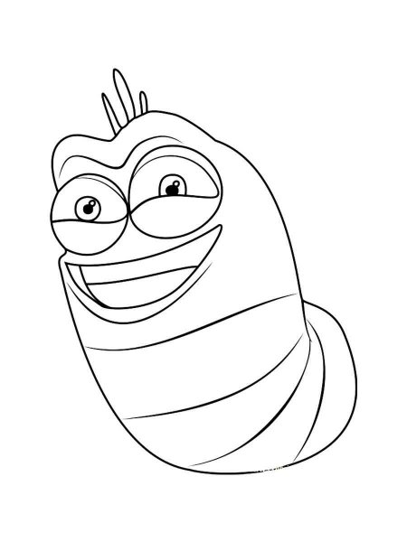 Larva coloring pages