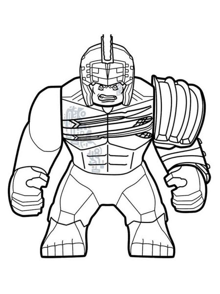 Lego Hulk coloring pages